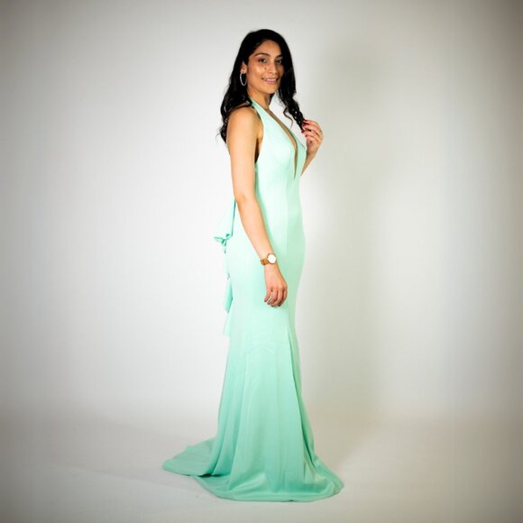 Cinderella Divine 11661 Mint Evening Gown - Picture 1 of 3
